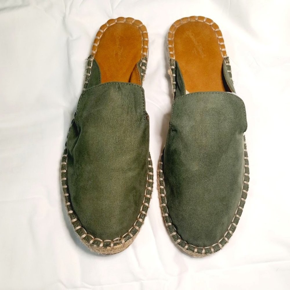 Women's Universal Threads Jade Green Woven Mule Size 8 1/2